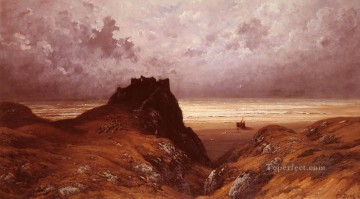 ギュスターヴ・ドレ Painting - スカイ島の城の風景ギュスターヴ・ドレ